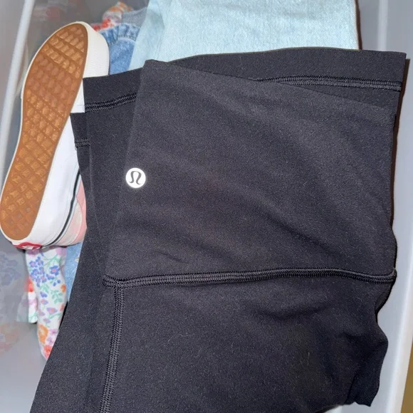 Lululemon Athletica Black Flare Mini Flared Pants - Picture 2 of 2